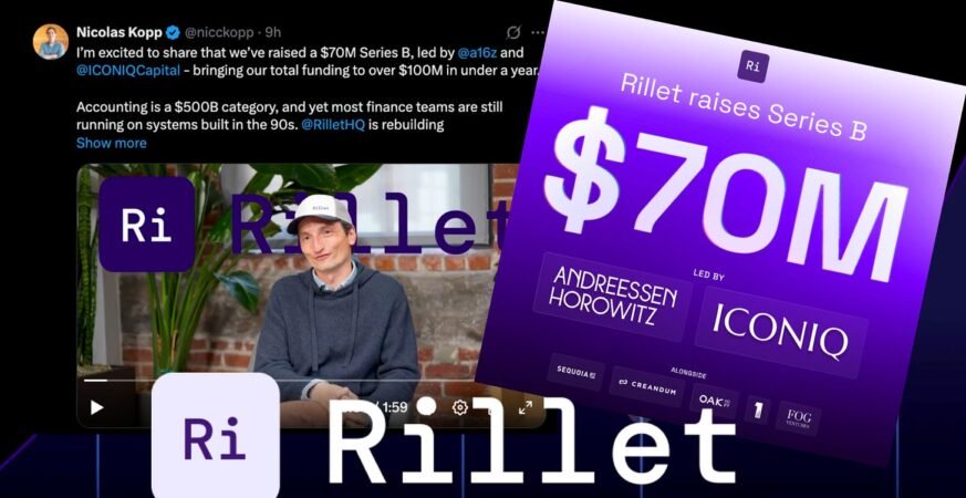 Rillet announces $70 million Series B funding round with support from Andreessen Horowitz and ICONIQ Capital